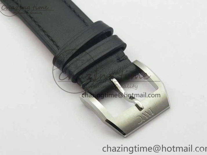 MIROTIME 0224 Soft MARK XVIII IW327001 SS FKF 1:1 Best Edition Black Dial On Black Leather Strap 7119